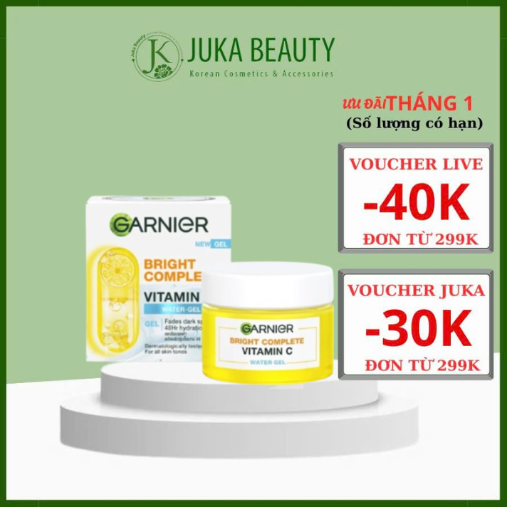 Gel dưỡng sáng da Garnier Bright Complete Vitamin C Water Gel 50ml