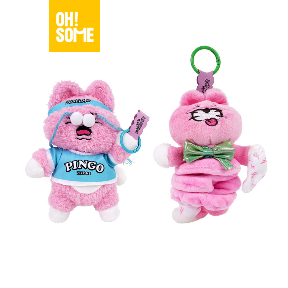 【OHSOME x Zizone】- Móc khóa keychain Zizone chất bông mịn đáng yêu, charm treo balo túi xách
