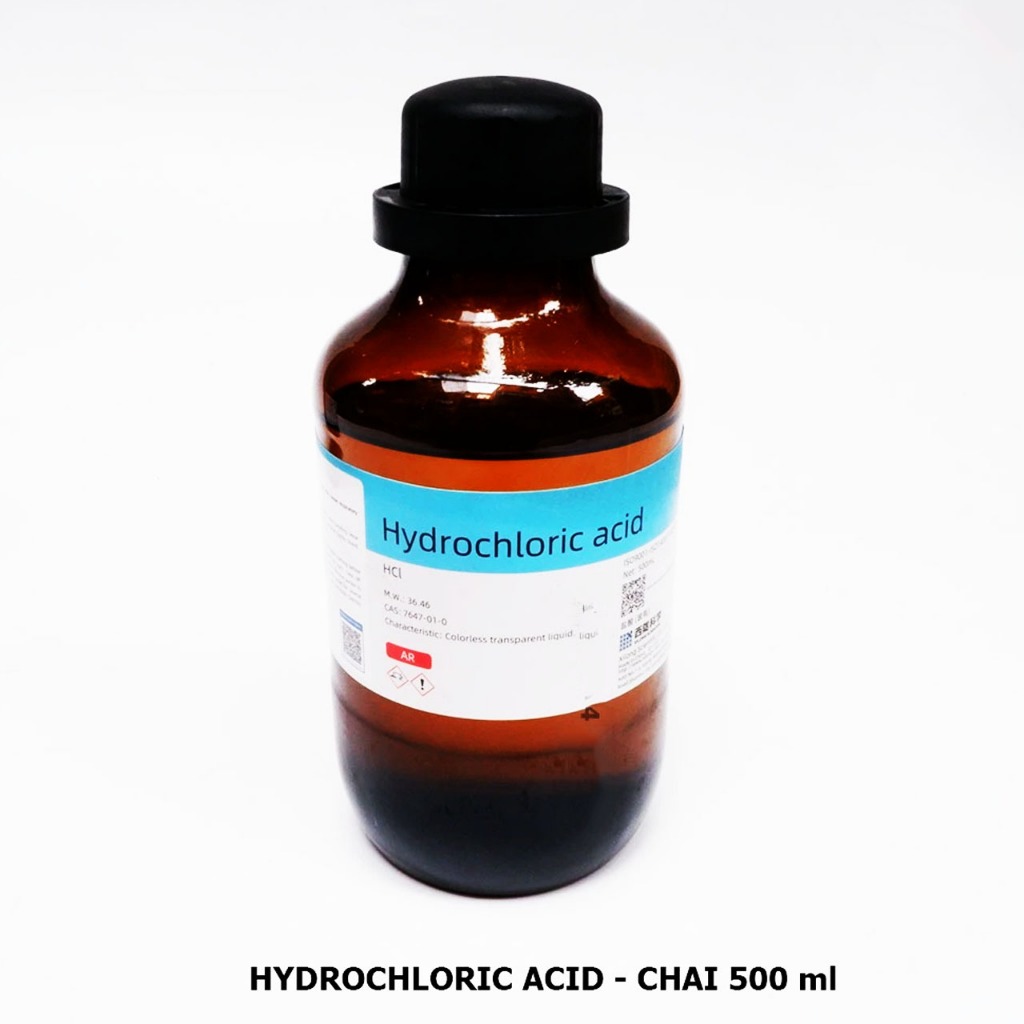 HCL 36.46% Chai 500ml – Dùng Trong Nghiên Cứu & Lab