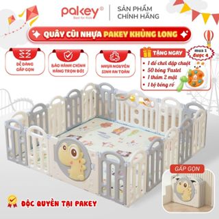 Quây Cũi Nhựa Gấp Gọn Cho Bé, Quây PAKEY Khủng Long Nhiều Màu Cho Bé Trai, Bé Gái Chắc Chắn An Toàn Bảo Hành Trọn Đời