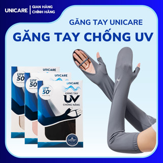 Găng Tay Chống Nắng, Chống Tia UV Unicare UPF50+, Vải lụa băng mềm mịn, thoáng mát, co giãn đàn hồi