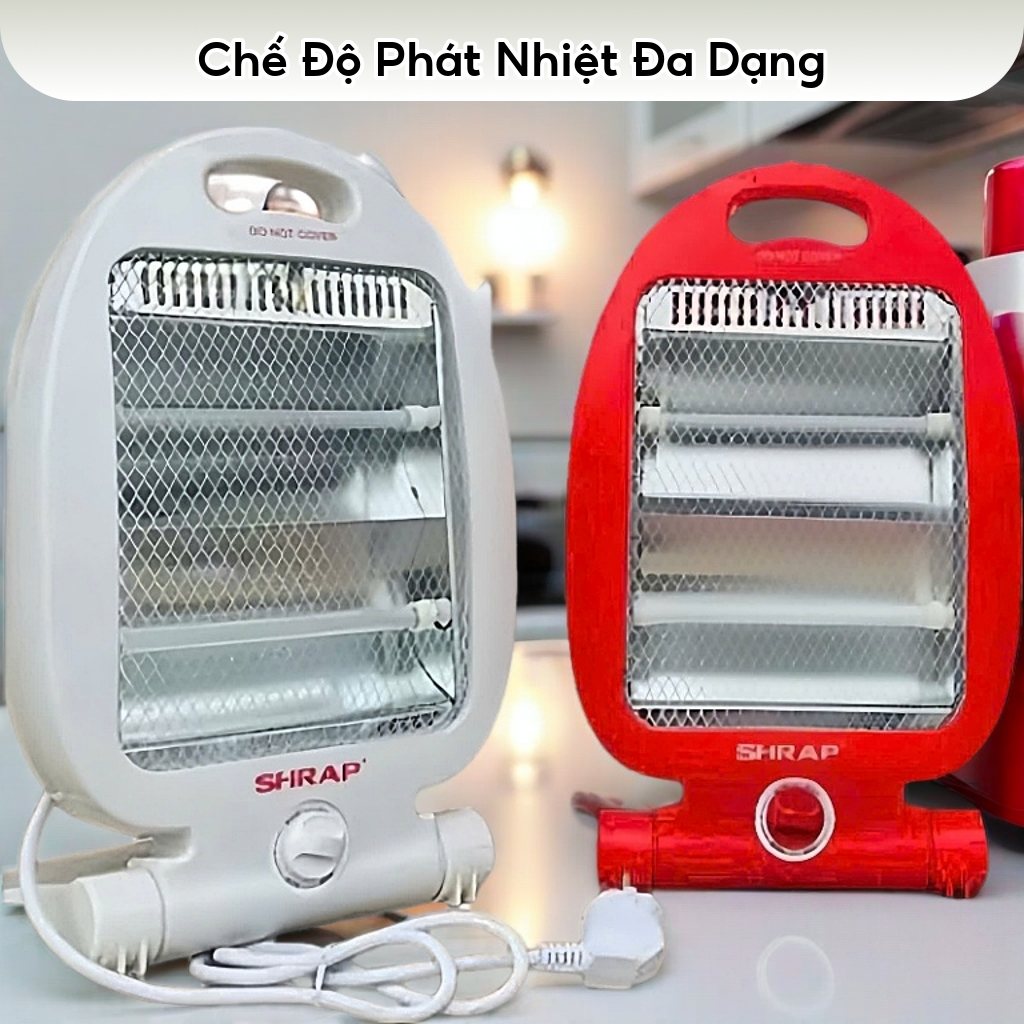 Quạt Sưởi , Máy Sưởi Ấm Mini Tiết Kiệm Điện Năng Có Tấm Lưới Cách Nhiệt An Toàn [ Bảo Hành 12T ]
