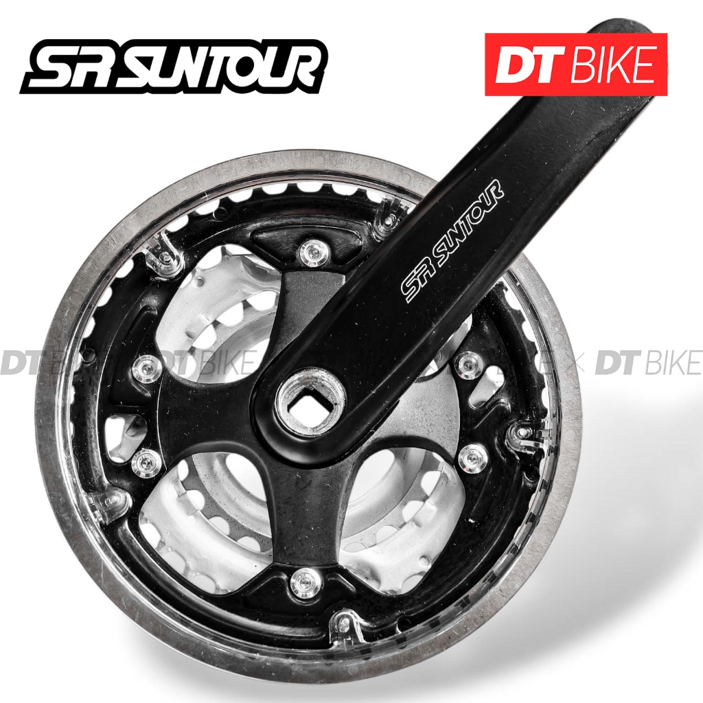[ Chính Hãng SR SUNTOUR ] Giò Dĩa Cốt Vuông SR SUNTOUR 170mm - 24/34/42T