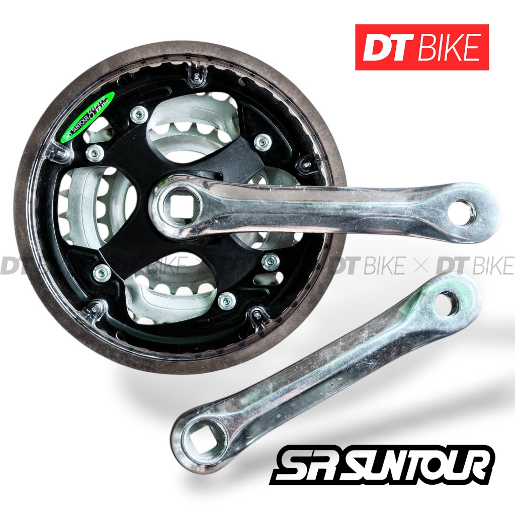 [ Chính Hãng SR SUNTOUR ] Giò Dĩa Cốt Vuông SR SUNTOUR 152mm - 24/34/42T