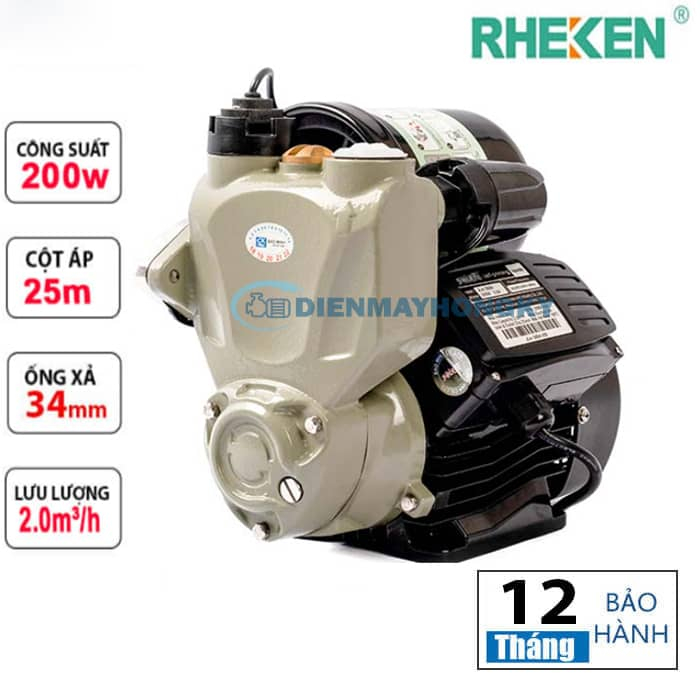 Bơm Tăng Áp Rheken JLm60 200A / 300A / 400A Điện Tử Tăng Áp Lực Nước - Đẩy Cao Gia Đình Bền Bỉ Có Ch