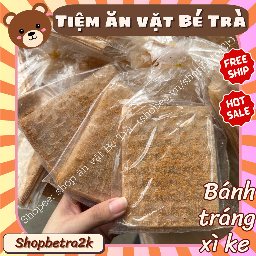 (Combo 10 gói) Bánh tráng xì ke xí muội cay, bánh tráng muối sặc-bao bì vó thể thay đổi