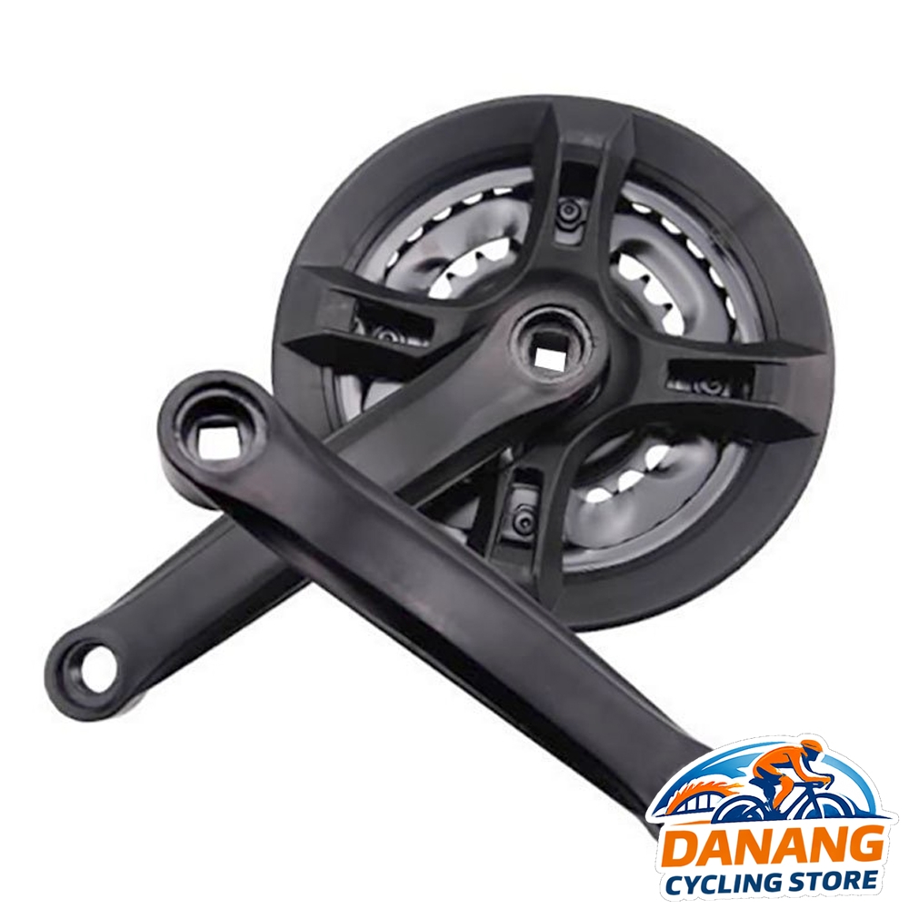 Đùi đĩa (Giò dĩa) xe đạp 24-34-42T (3 Tầng) - Bọc Nhựa