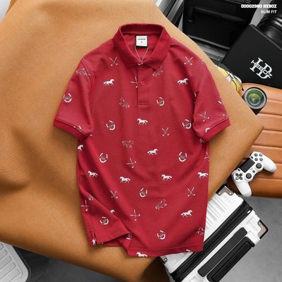 Áo Polo nam HEBOZ Heritage Horse 3M, áo thun nam ngắn tay cổ bẻ in hình con ngựa - 00002980