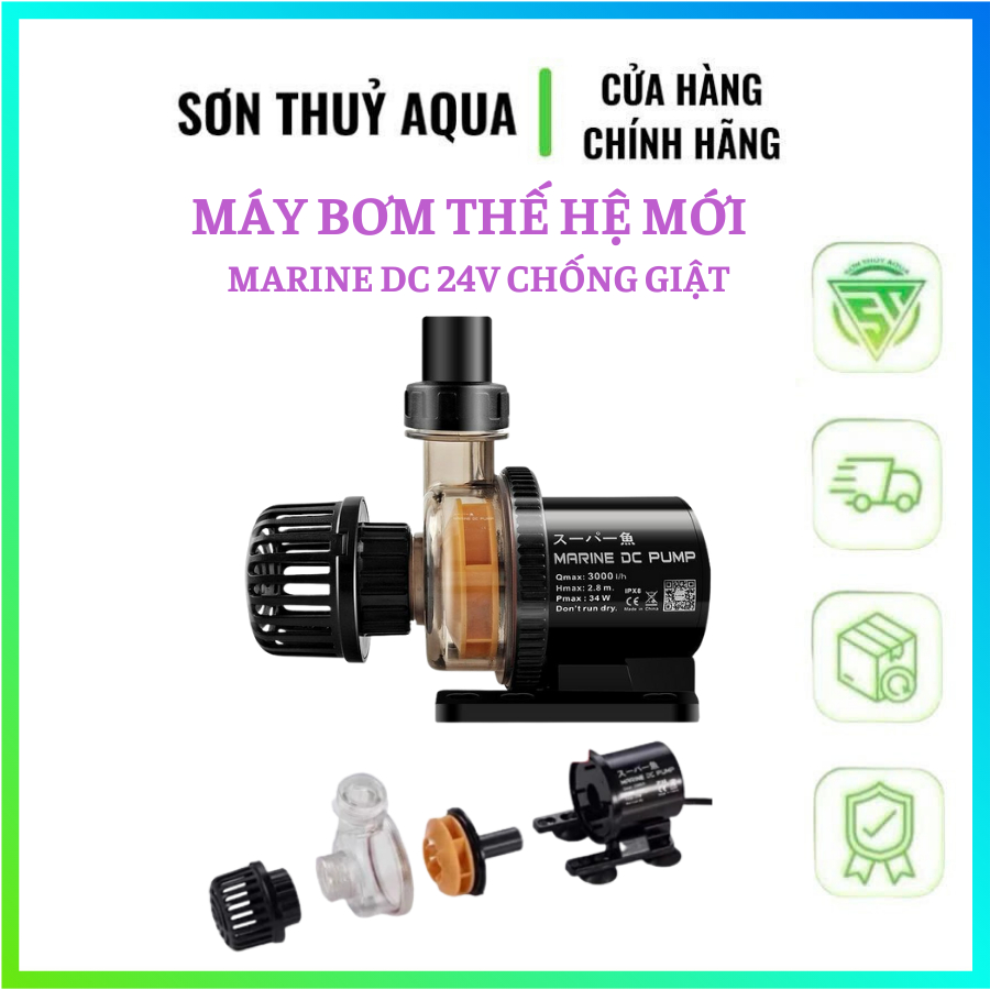 Máy bơm nước Marine DC Pump 650 - 15000 có khả năng chống giật, tiết kiệm điện năng