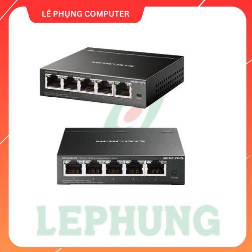 Bộ chia mạng Mercusys 2.5G MS105GS-M2 / MS108GS-M2 | Vỏ kim loại | Cắm và chạy | Bảo hành 24 Tháng