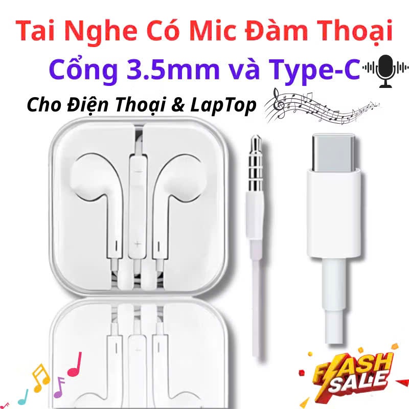 [TN 30 SẴN HÀNG HÀ NỘI ] Tai nghe có dây Micrô Và Điều Khiển Âm Lượng Dây 1.1M Tương Thích Rộng Cho 