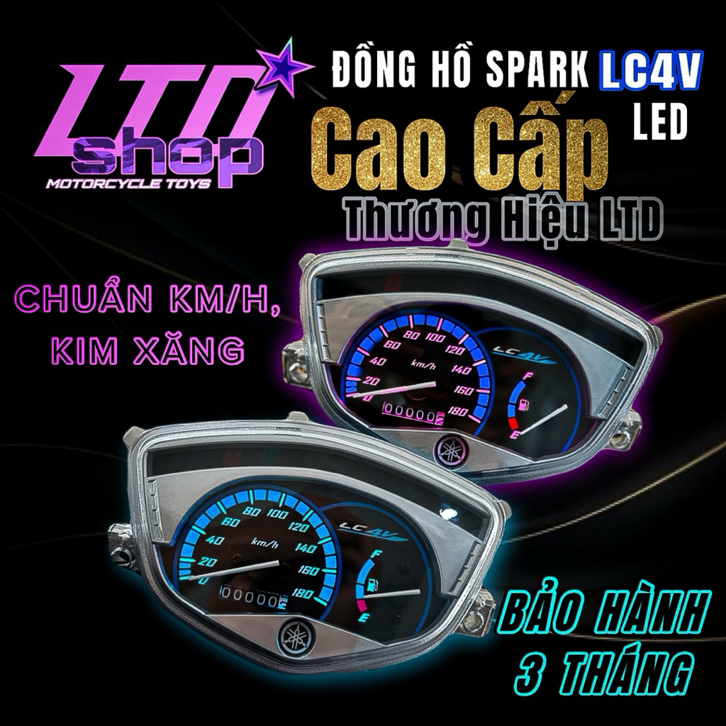 Đồng Hồ Spark Lc4v Led CAO CẤP cho si50/110/ex4 thương hiệu LTD Shop