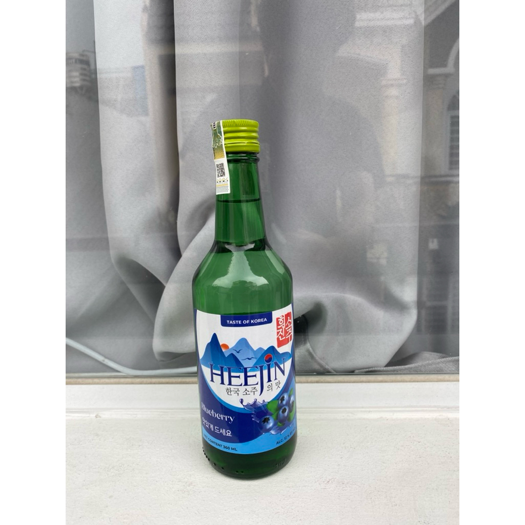 Rươu Sô Chu Soju HEEJIN 12% 360ml-Vị Việt Quất