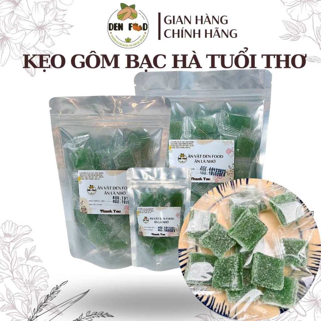 Kẹo Gôm Bạc Hà tuổi thơ - Ăn Vặt Denfood