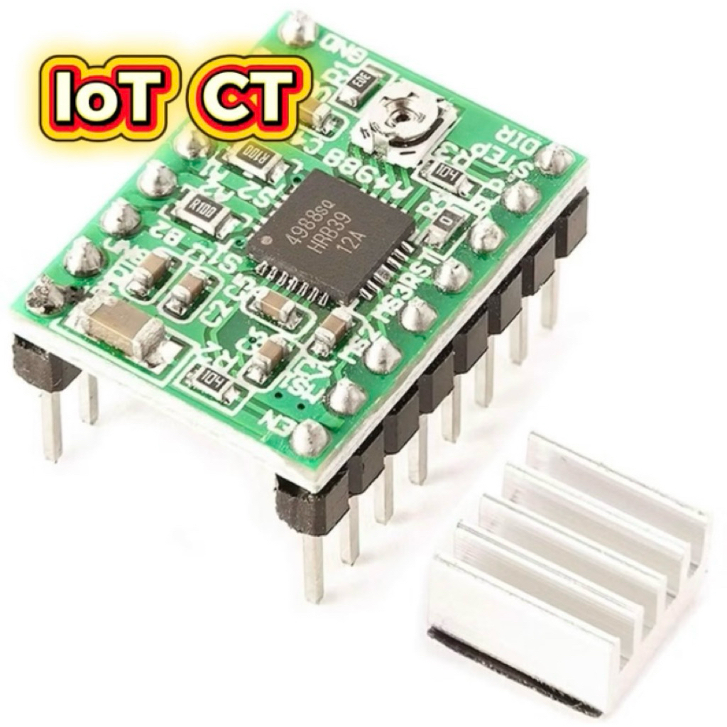 Module điều khiển động cơ A4988 (Kèm Tản Nhiệt)