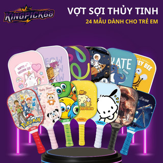 [HỎA TỐC] Vợt pickleball Trẻ Em [tặng bóng] sợi thùy tinh in 5D 2 mặt, bền bỉ, phù hợp 4t-12t