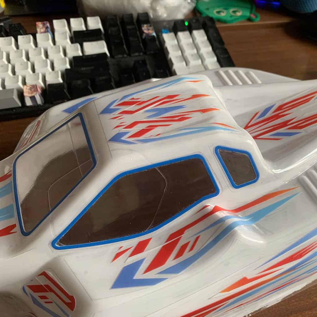 Decal Dán  body MugenSeiki 1/8 MBX8. Mugen Seiki MBX8 ECO 1/8  Buggy Body