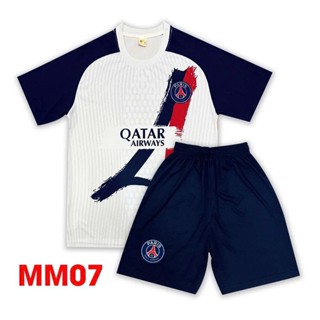 Bộ quần áo đá bóng, đồ đá bóng màu Trắng - Xanh đen, thun lạnh cao cấp