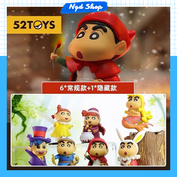 (Hàng Có Sẵn) Blindbox Crayon Shinchan Fairy Tale Chính Hãng 52Toys Nguyên Seal Full Box