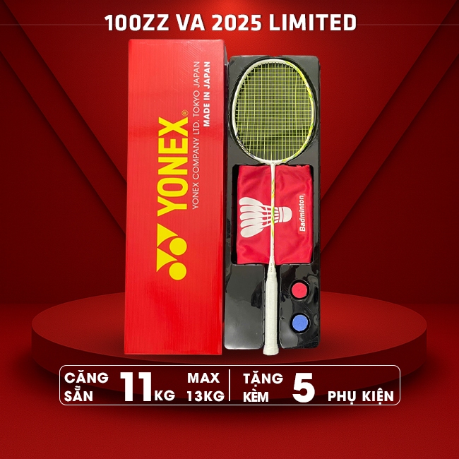 Vợt Cầu Lông Yonex Astrox 100ZZ VA Limited 2025 Full Hộp (Tặng 5 Phụ Kiện, Căng Sẵn 11kg, Max 13kg)