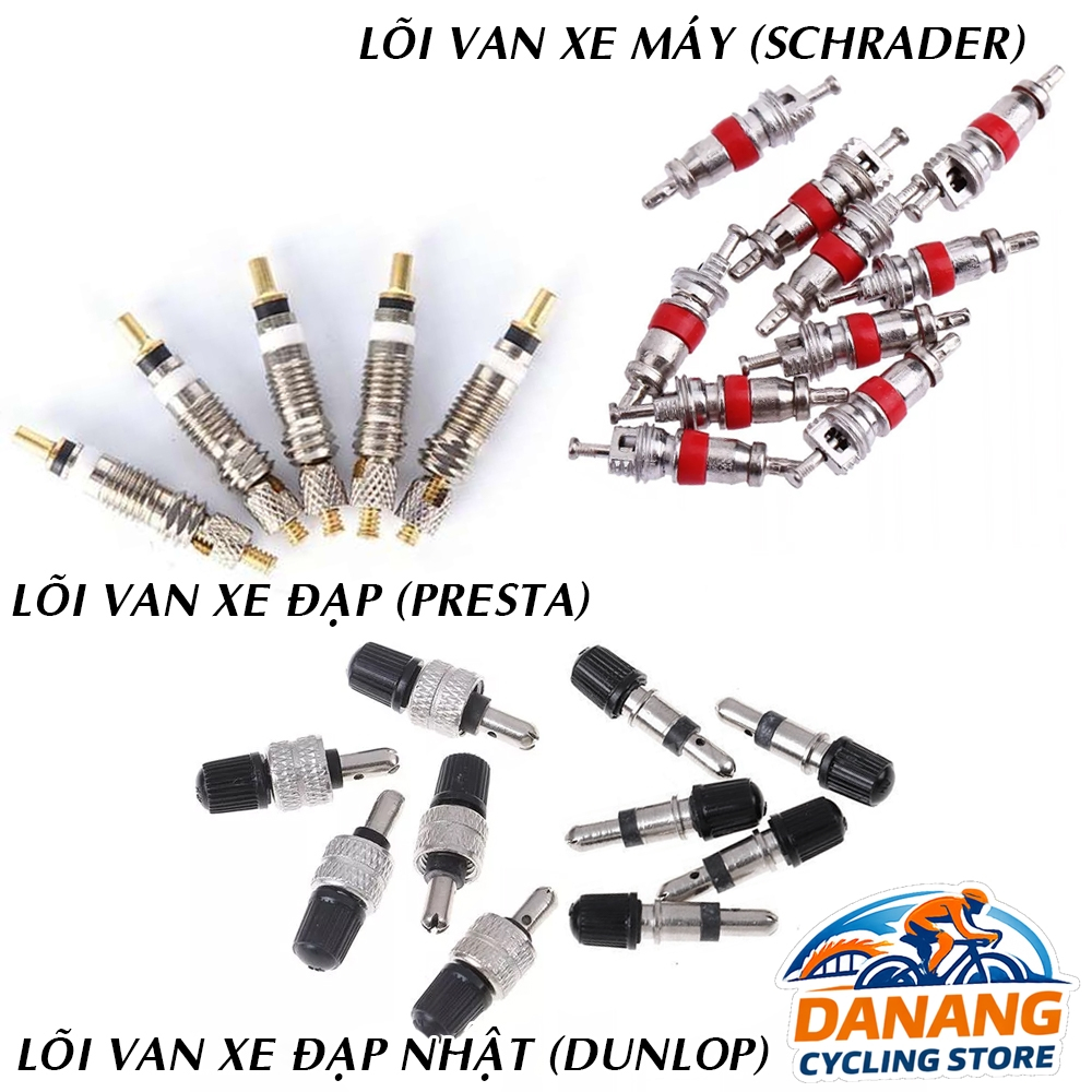 Các lõi van xe - Đầu ruồi xe đạp xe máy xe đạp nhật xe Dunlop