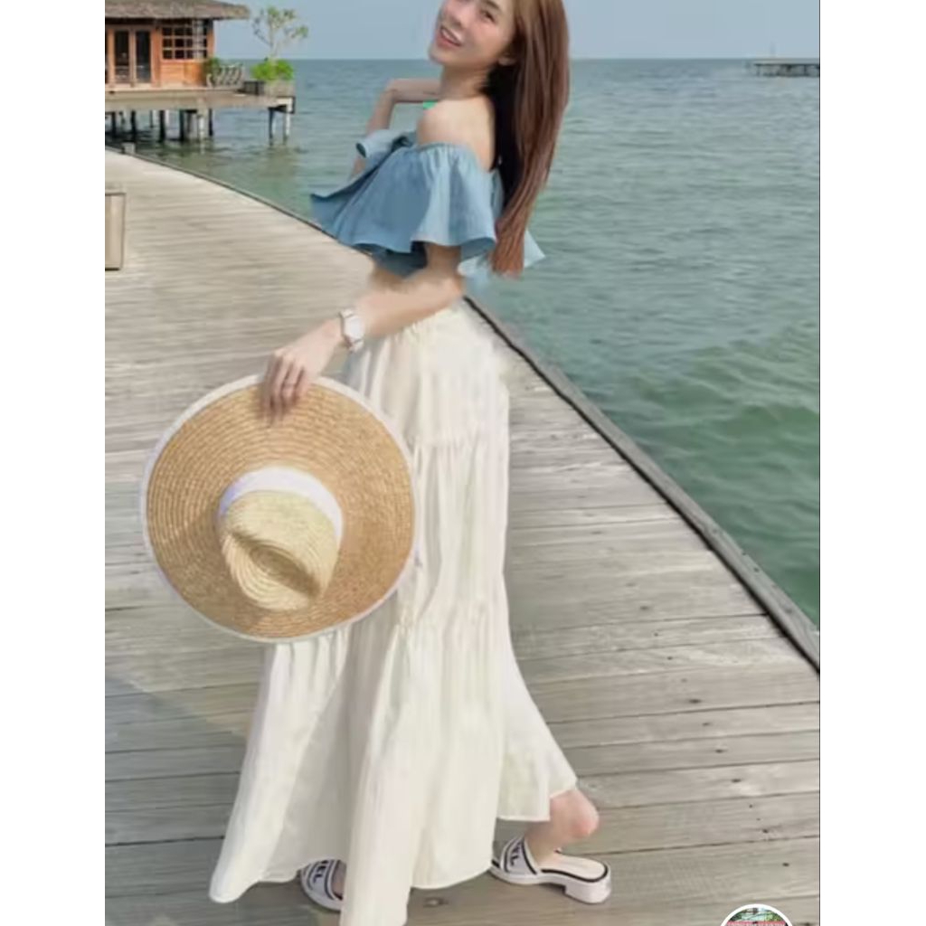 sét áo trễ vai +cv 3 tầng