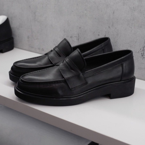 Giày Penny Loafer Đốc Nam – Giày Lười Cổ Cao Đế Cao Khâu Đế Phối Màu Thời Thượng