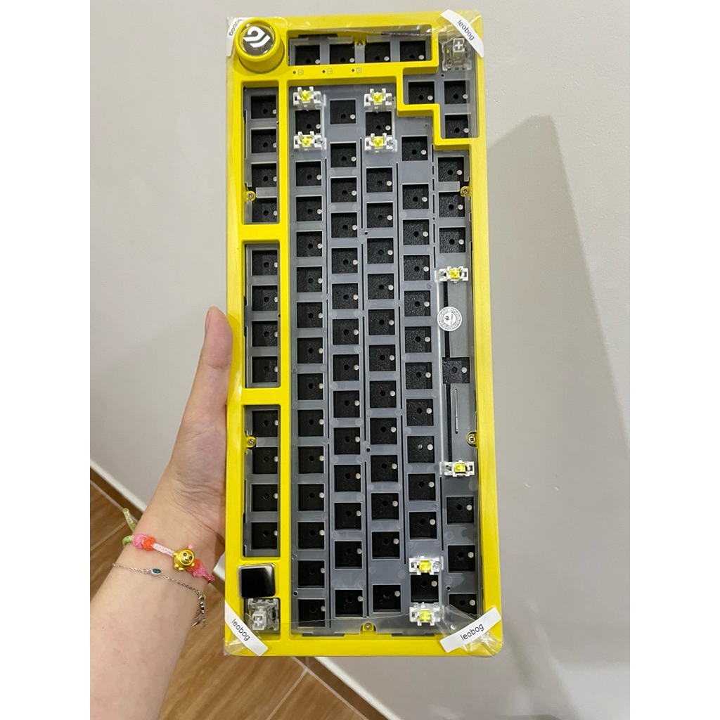 Hoả Tốc) kit bàn phím cơ Leobog Hi75C Pro vỏ nhôm led RGB mạch xuôi hotswap 5 pin kit bàn phím cơ Hi