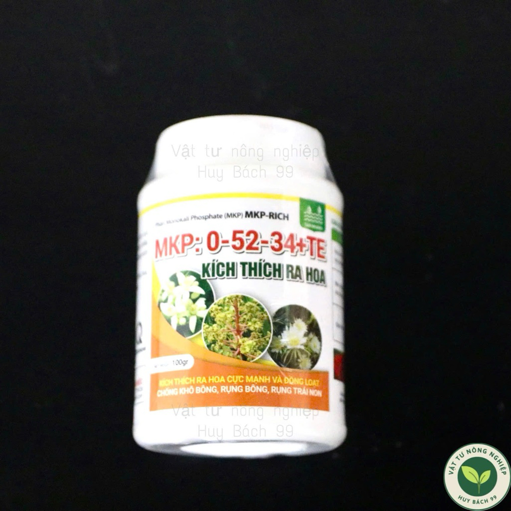 MKP 0-52-34 +TE Chánh Hãng – Kích Thích Ra Hoa, Chống Khô Bông, Cháy Nụ, Hoa Nhiều, Bông To Đẹp, Chố