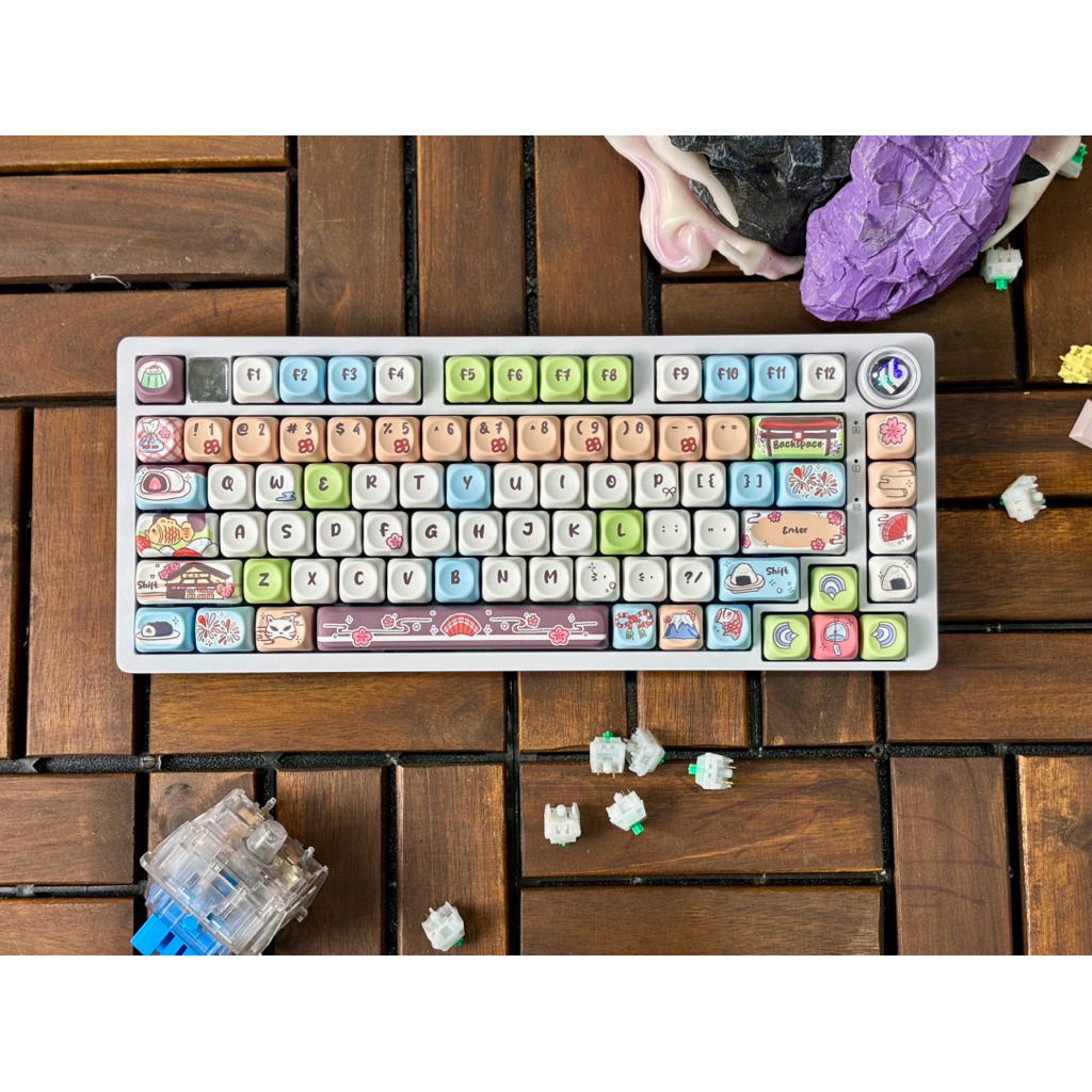 Bàn phím cơ Leobog Hi75c Pro Nhôm cnc 3 Chế độ kết nối Led Rgb Hotswap  đã custom tại tungcustom