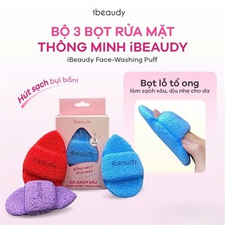 Set 3 mút rửa mặt iBeaudy