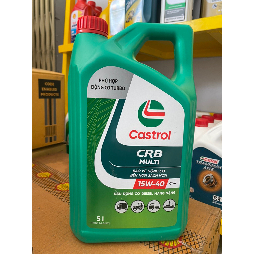 Dầu Nhớt Castrol CRB Muti 15w40-20w50 can 5L