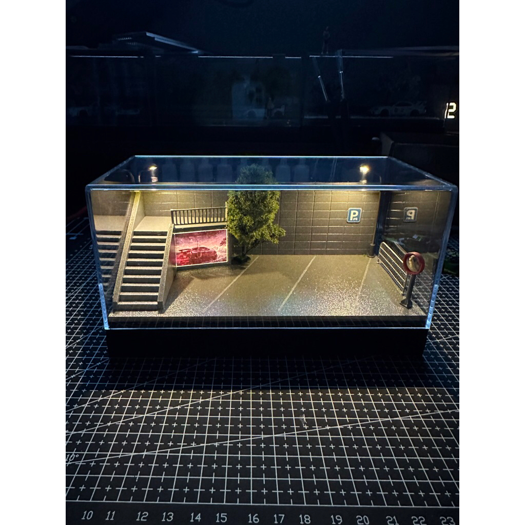 Diorama box mica - 2 slot xe - KT:18x9x10