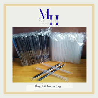 Combo 2 Bịch Ống Hút Có Bọc Màng Riêng Lẻ – Đủ Size 6/8/12– Dùng Quán Cafe Trà Sữa