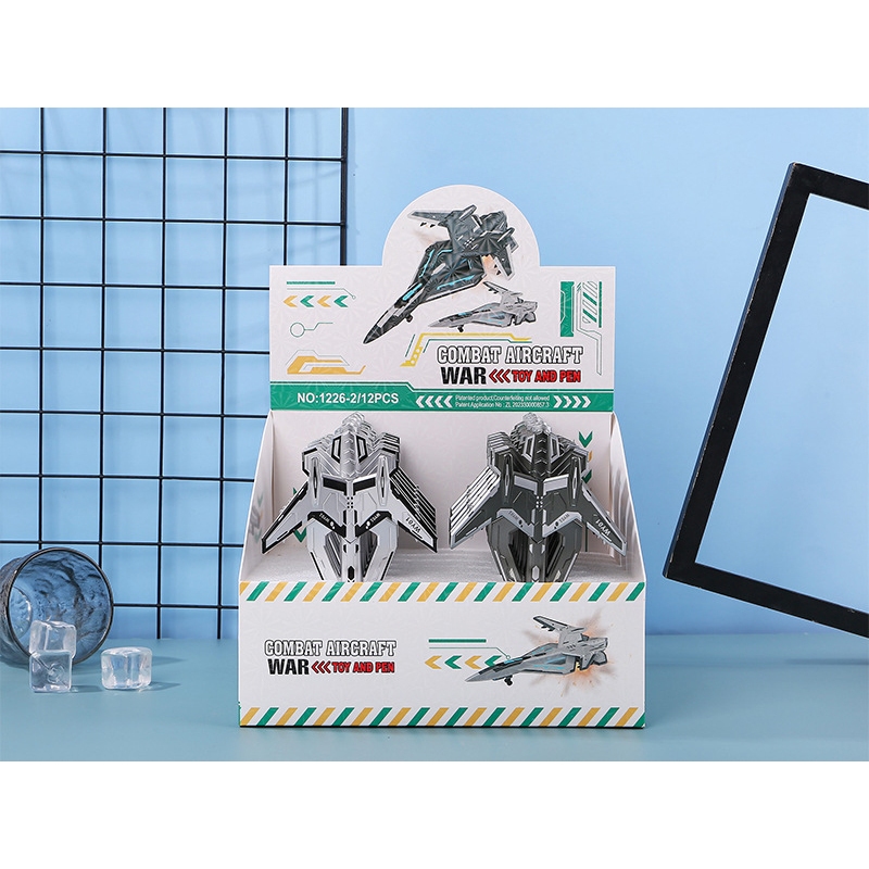 Bút máy bay tàng hình + máy bay chiến đấu có đèn