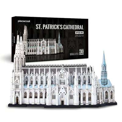 Mô Hình Kim Loại 3D Lắp Ráp Piececool Nhà Thờ Chính Tòa Thánh Patrick (418 mảnh) HP426-WK – MP1333