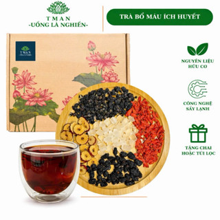 Trà bổ máu Ích huyết TMAN[hộp 30 gói] hỗ trợ bổ máu, giảm hoa mắt chóng mặt, giảm stress