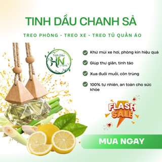 Tinh Dầu Thơm Phòng Hương Chanh Sả 10ml Khử Mùi Thư Giãn Treo Xe Treo Phòng: Thơm Phòng, Thơm Xe, Đuổi Côn Trùng.