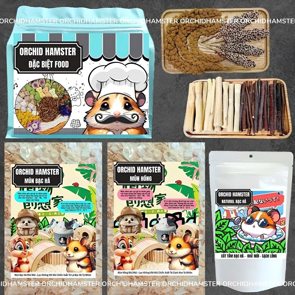 Thức Ăn Hamster Orchid Combo Siêu Tiết Kiệm Bổ Sung Dinh Dưỡng Mỗi Ngày