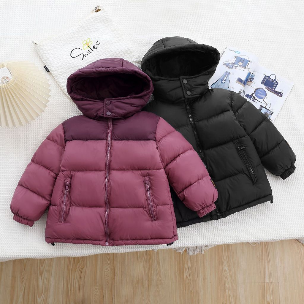 Áo phao cho bé trai bé gái phong cách Hàn Quốc