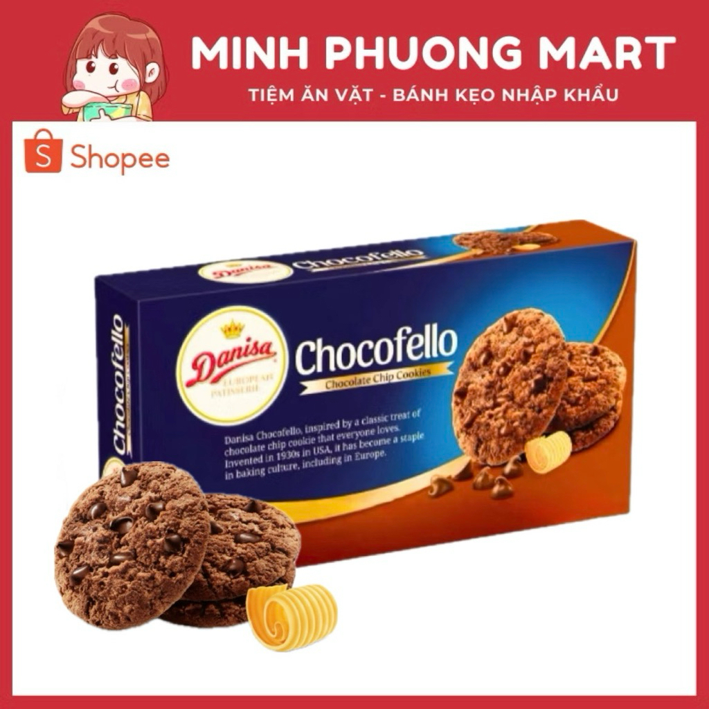 Bánh Quy Danisa Chocofello Vị Socola Chip Hộp 150G