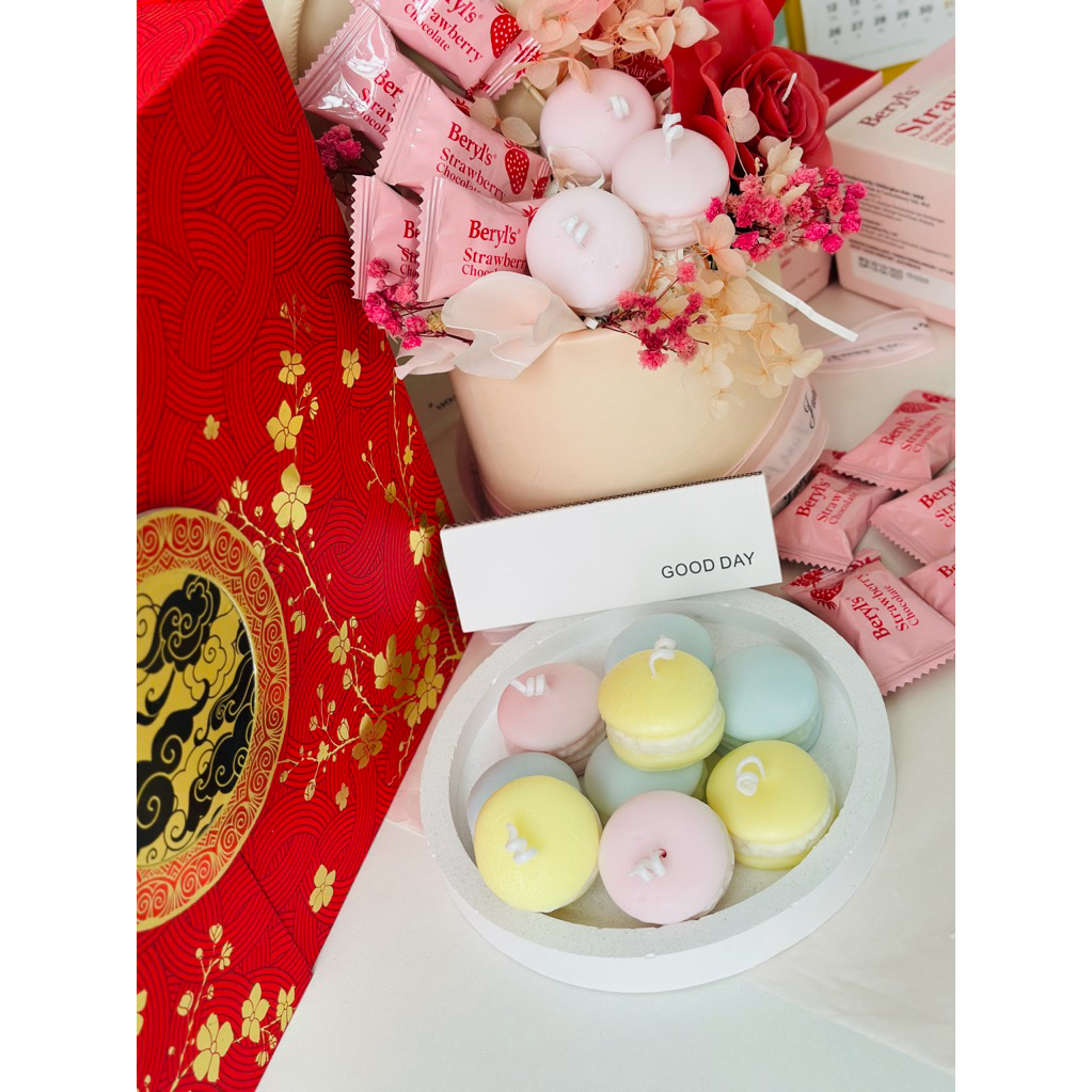 Macaron candles- nến thơm màu pastel