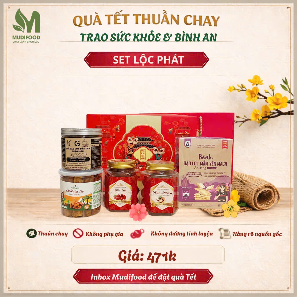 Set Lộc Phát 471k - Set Qùa Tết 2026, Qùa Biếu Tết Sang Trọng, Tinh Tế
