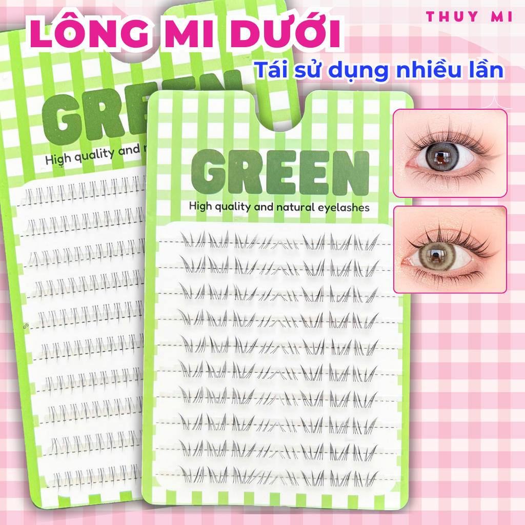 Lông Mi dưới tự nhiên siêu xinh tái sử dụng nhiều lần GREEN Thuỷ Mi