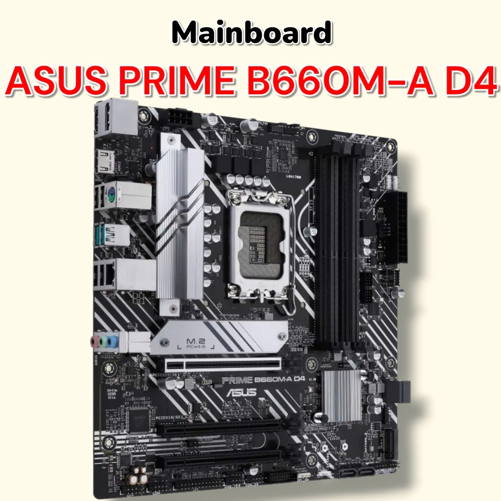Mainboard ASUS Prime B660M-A D4 - Rẻ Nhất Sàn -  Bo Mạch Chủ - 2nd Đẹp 97%