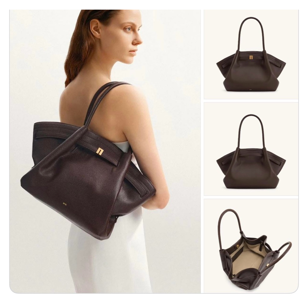túi tote jw pei màu socola đậm