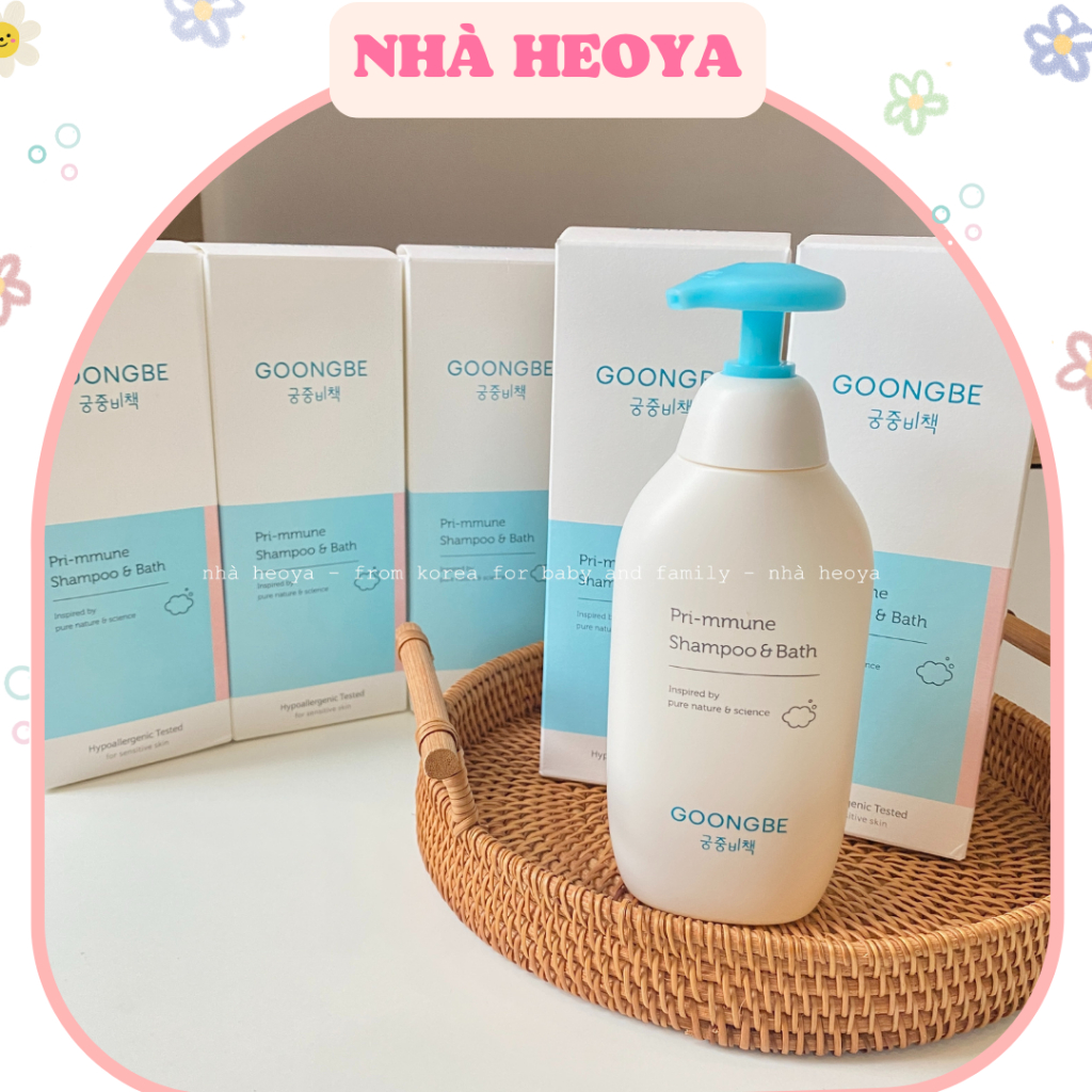 SỮA TẮM GỘI GOONGBE SHAMPOO & BATH CHO BÉ 350ML HÀN QUỐC