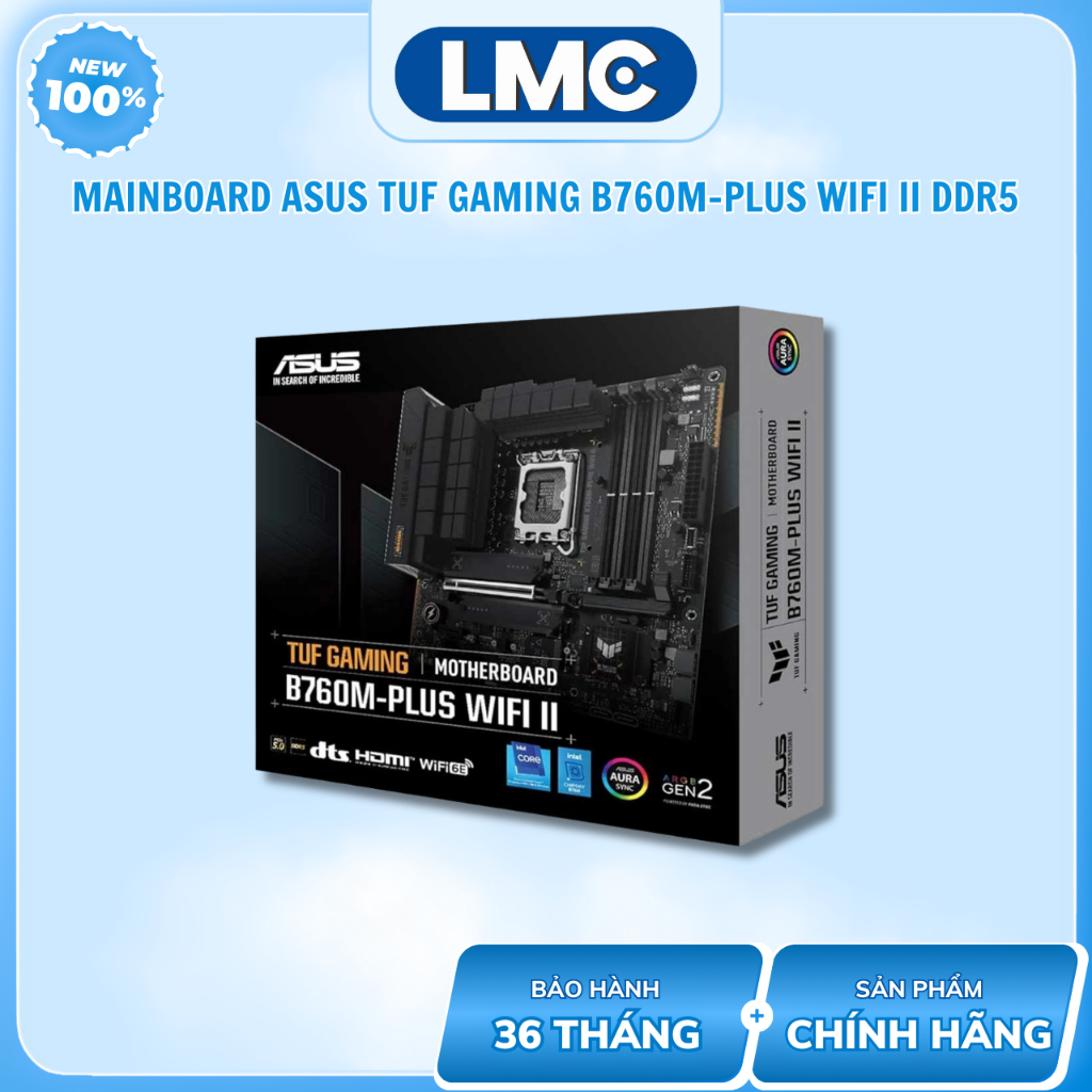 Mainboard ASUS TUF GAMING B760M-PLUS WIFI II DDR5 ( mATX - 4x DDR5 )