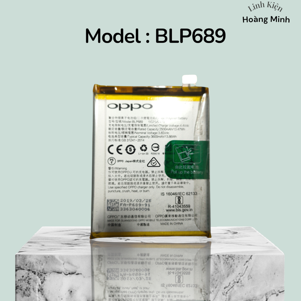 Pin Oppo R15x / RX17 / Neo / K1 - BLP689 - 3600mAh - Đã Qua Sử Dụng [1788]
