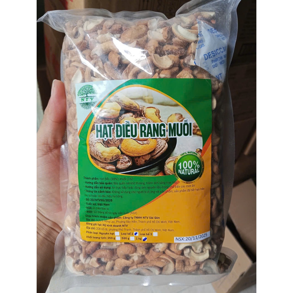 Hạt Điều Rang Muối - Bể Rang - Vỡ Rang